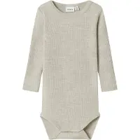 Name it Body I/e - Ull - Rib - Noos - NbnWax - Perlemoraktig Clo - - 56 - Langermet Body