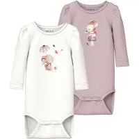 Name it Bodyer I/e - NbfLotus - 2-pack - Cloud Danser/Polert - - 68 - Langermet Body