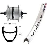 Exal Rodi Airline 1 Dynamo Shimano Dh3000 Forhjul
