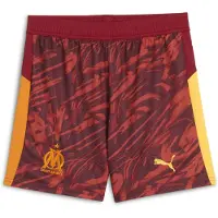 Puma Olympique de Marseille 25/26 Goalkeeper Shorts Youth, Clothing, Dark Crimson/Sunny Yellow/Dark Poppy, 15-16Y