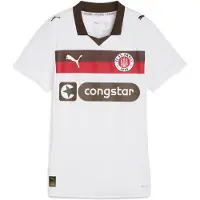 Puma FC St. Pauli 25/26 Away Jersey Women, Clothing, White/Espresso Brown, M