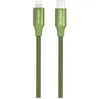 GreyLime 18W Flettet USB-C / Lightning Kabel - MFi-Sertifisert - 1m - Grön