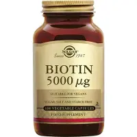 Solgar Biotin 5000µg Kapsler 100 Enheter