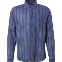 Scotch & Soda Textured Stipe Skjorte Med Lange Ermer