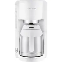 Rowenta CT3811, Kaffebrygger (drypp), 1,25 l, Malt kaffe, 850 W, Rustfritt stål, Hvit
