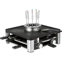 WMF Lumero - Raclette/grill/fondue - 1.96 kW - svart/rustfritt stål