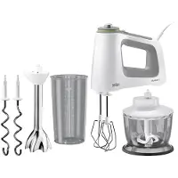 Braun MultiMix 5 HM 5137 WH - Håndmikser - 750 W - hvit/grå