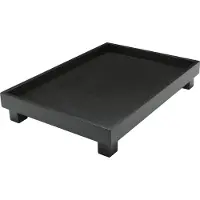 Bredemeijer Izumi, Klassisk serveringsbrett, Rektangel, Bamboo, Sort, 4 ben, 350 mm
