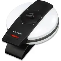 Cloer 1621 - Vaffelmaskin - 930 W - hvit/grå