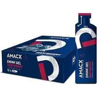 Amacx Boks Med Energigeler Bringebær 60ml 12 Enheter