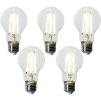 LUEDD Sett med 5 E27 dimbare LED-pærer A60 6W 500 lm 4000K