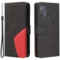 Mtp Products Bi-Color Series Motorola Moto G50 Lommebok-deksel - Svart