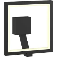 LUCANDE Square LED-vegglampe, antrasitt, metall, IP65