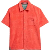 Superdry for woman. W4010486A Country Club coral curly knitted shirt (L), Casual, Cotton, Short sleeve