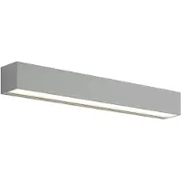 LUCANDE utendørs LED-vegglampe Lengo 50 cm, sølv, opp/ned, 3 000 K