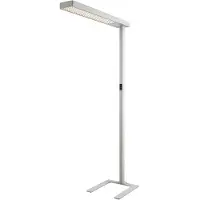 Arcchio LED-gulvlampe til kontor Susi, sølv, sensor, dimmer, CCT
