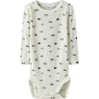 Name it Body I/e - Ull - Rib - Noos - NbmWang - Snow White/Small - - 74 - Langermet Body