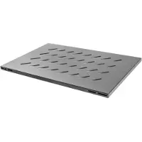 Lanberg AK-1015-B rackhylle 1U for 19 800 mm åpent rack, 120 kg, svart