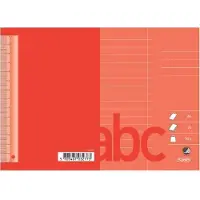 Bantex Glosehæfte , linjeret, 7 mm, A6, rød, 25 stk.