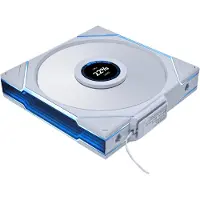 Lian Li UNI FAN TL-LCD Wireless Reverse 140 White - Kabinettvifte - 140mm - Hvit med RGB-lys - 30 dBA