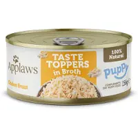 Applaws Økonomipakke Puppy Taste Toppers i buljong 12 x 156 g - Kyllingbryst