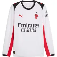 Puma AC Milan 25/26 Long Sleeve Away Jersey Men, Sport, White/Red, 3XL