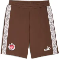 Puma FC St. Pauli KING Sweat Shorts Men, Sport, Espresso Brown/White, M