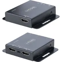 StarTech.com HDMI Extender over CAT6/CAT5, 4K 30Hz/130ft (40m) or 1080p 60Hz/230ft (70m) Video Extender, 4K HDMI over Ethernet Extender, PoC HDMI Transmitter and Receiver Kit, IR Extension - Local Vi