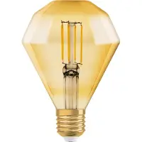 Osram LED-pære E27 4W Vintage Diamond 824 gull