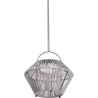 QAZQA Bohemsk bordlampe grå inkl. LED 3-trinns dimbar IP54 solcelle oppladbar - Duco