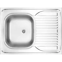 Deante Stål Zm6 3110 Kjøkkenvask For Nedfelling 1 Kum Med Avrenning