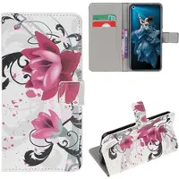Mtp Products Style-serien Huawei Nova 5T, Honor 20/20S Lommebok-deksel - Lotusblomst