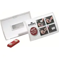 Durable CLICK FOLD - Navneskilt - for 40 x 75 mm - magnet - gjennomsiktig (en pakke 10)