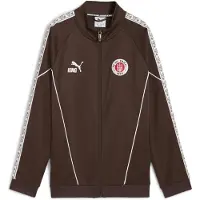Puma FC St. Pauli KING Anthem Jacket Youth, Clothing, Espresso Brown/White, 7-8Y