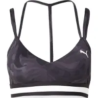 Puma FLORAL RIBBON Low-Support Bra Women, Clothing, Black, L