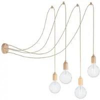 Creative Cables Spider 4 Falls With Light Bulb Vegglampe