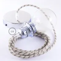 Creative Cables Rd53 Stripes 1 M Hengelampe Pendel For Lampeskjerm