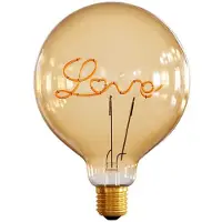 Creative Cables Cbl700232 Love G125 E27 5w 250 Lumens 2000k Kuleformet Led-filamentpære