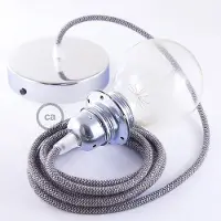 Creative Cables Rd74 Zigzag 50 Cm Hengelampe Pendel For Lampeskjerm