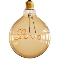 Creative Cables Cbl700216 Love E27 5w 250 Lumens 2000k Kuleformet Led-filamentpære