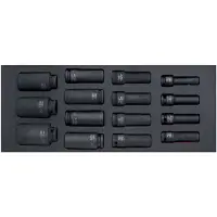 Bahco 1/2´´ Long Series Set In Foam Tray 1-3 Fit&go Skrallesett 15 Enheter