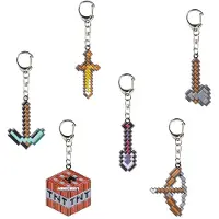 Minecraft Metal Pack Of Nøkkelring 6 Enheter