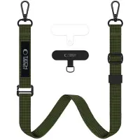 Tech-Protect C6S 2-i-1-Tau-crossbody-halsreim - Cargo Khaki