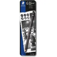 Staedtler Kunstnerblyanter Mars Lumograph Black 6-pack Premium Staedtler