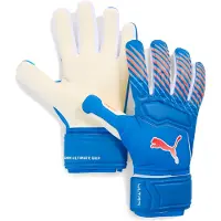 Puma ULTRA Pro Goalkeeper Gloves, Accessories, Ultra Blue/Glowing Red, 8.5
