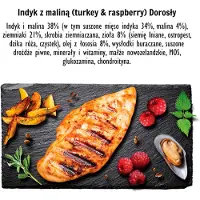 Paka Zwierzaka Kalkun Med Bringebær M Hundefor 9kg