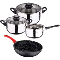 San Ignacio Kjøkkenutstyrssett Og Wok I Smidd Aluminium 5 Stykker