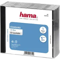 Hama - CD-cover - gjennomsiktig (en pakke 5)