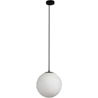 LUCANDE pendellampe Kestralia, hvit, glass, Ø 36,8 cm, E27