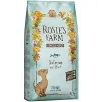 Rosie's Farm Single Meat Adult laks med ris - 12 kg